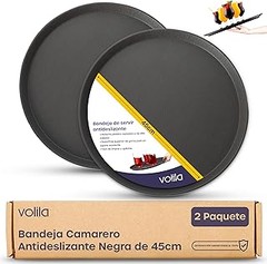 ¿Cuál es el precio promedio de las bandejas para servir redondas?