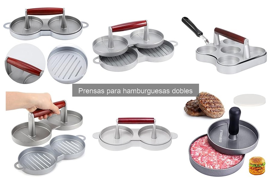 Alternativas a la Prensa para Hamburguesas Dobles en Casa
