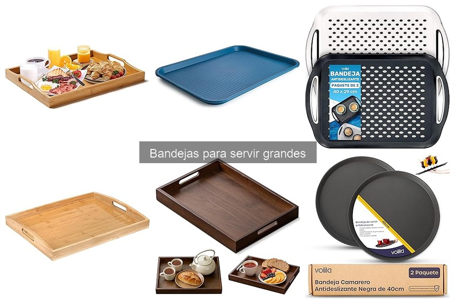 Alternativas a las bandejas grandes para servir en casa