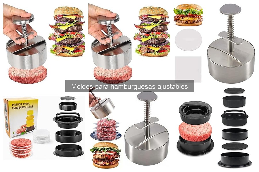 Alternativas a moldes para hamburguesas ajustables