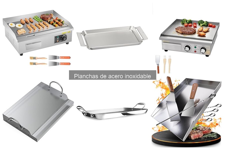 Alternativas a planchas de acero inoxidable para cocinar