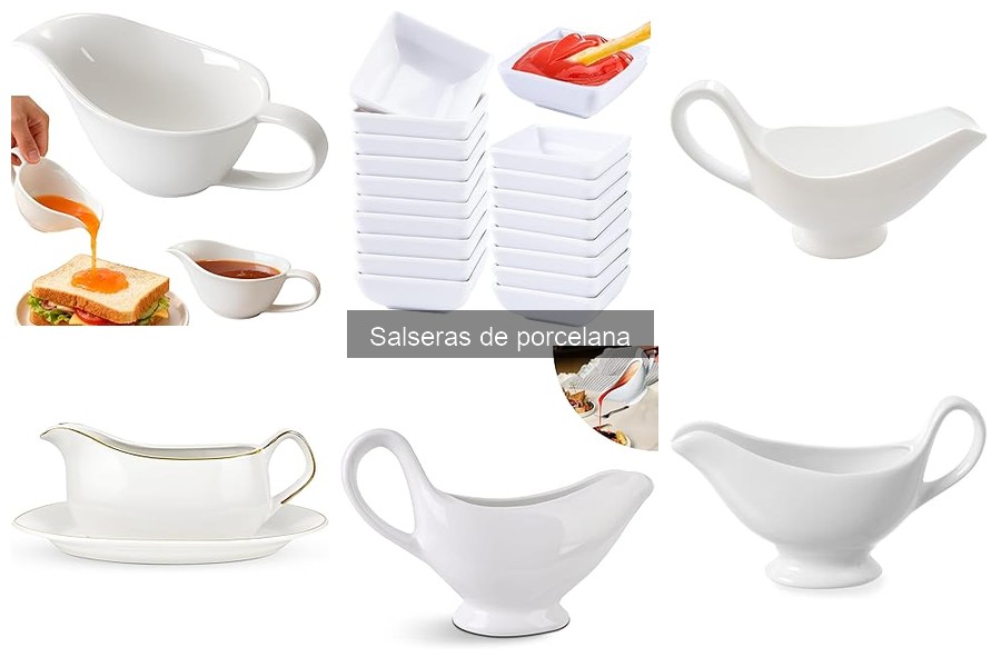 Alternativas a salseras de porcelana: ventajas y opciones
