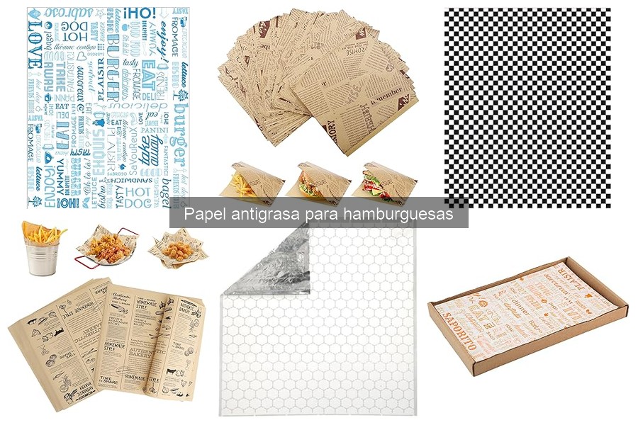 Alternativas al papel antigrasa para hamburguesas