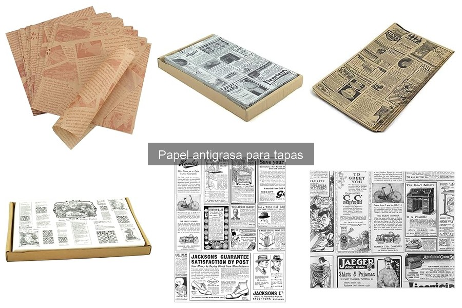 Alternativas al papel antigrasa para tapas en la cocina