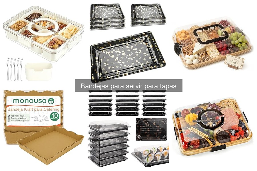 Alternativas creativas a las bandejas para servir tapas
