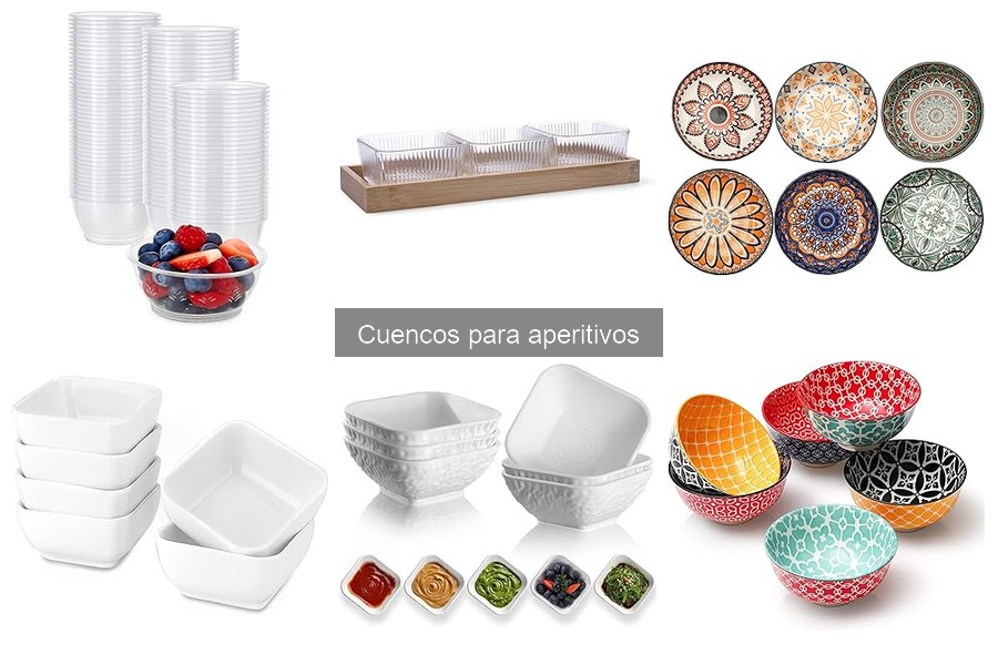 Alternativas creativas a los cuencos para aperitivos