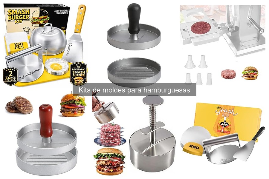 Alternativas creativas a los kits de moldes para hamburguesas