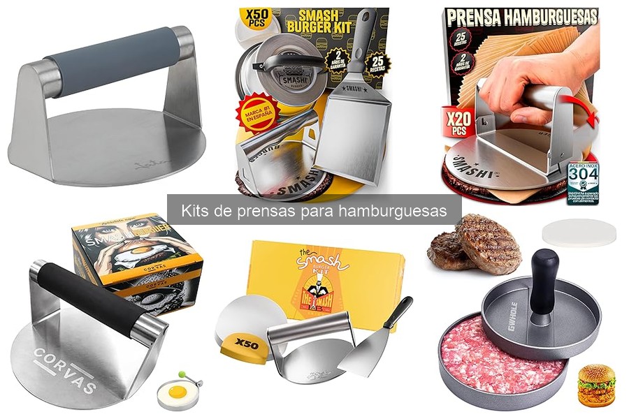 Alternativas creativas a los kits de prensas para hamburguesas