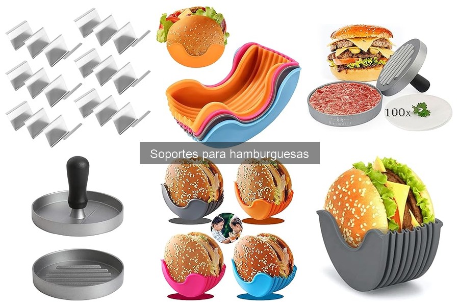 Alternativas creativas a los soportes para hamburguesas