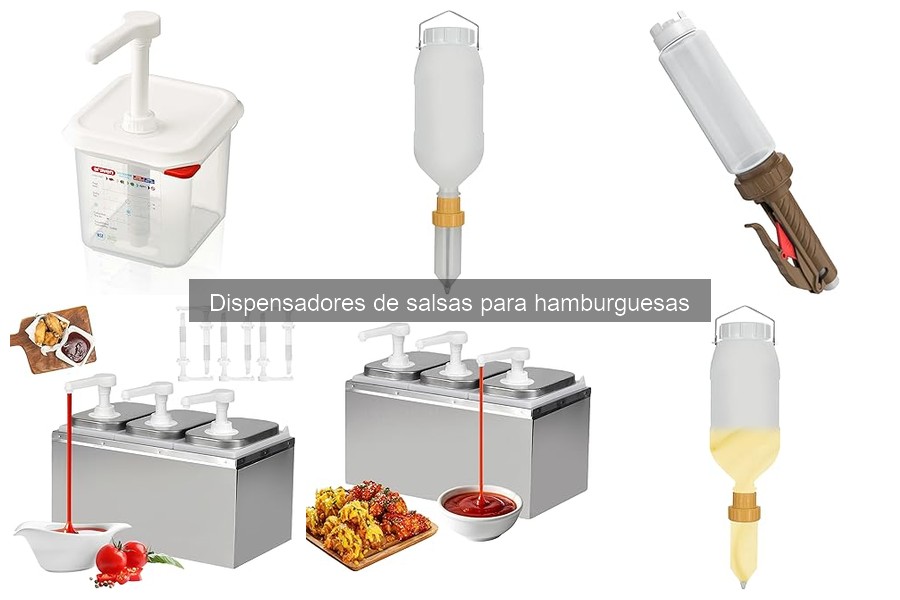 Alternativas efectivas a dispensadores de salsas para hamburguesas