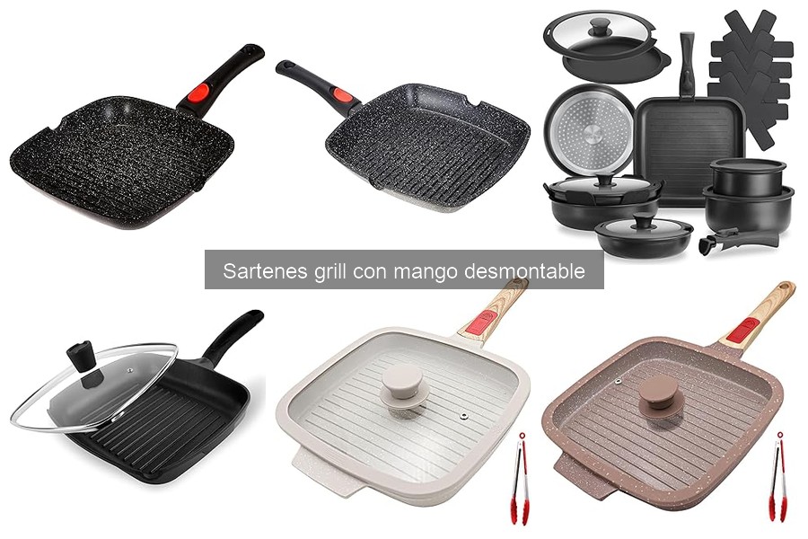 Beneficios de las Sartenes Grill con Mango Desmontable