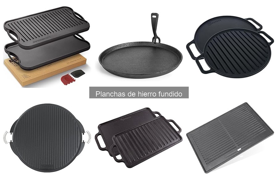 Beneficios de usar planchas de hierro fundido en la cocina
