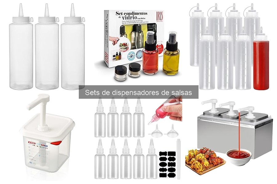 Beneficios de usar sets de dispensadores de salsas en casa