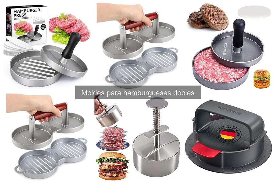 Cómo elegir el mejor molde para hamburguesas dobles