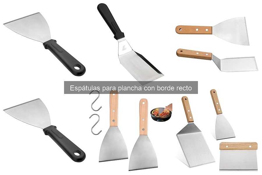 Cómo elegir la mejor espátula para plancha con borde recto