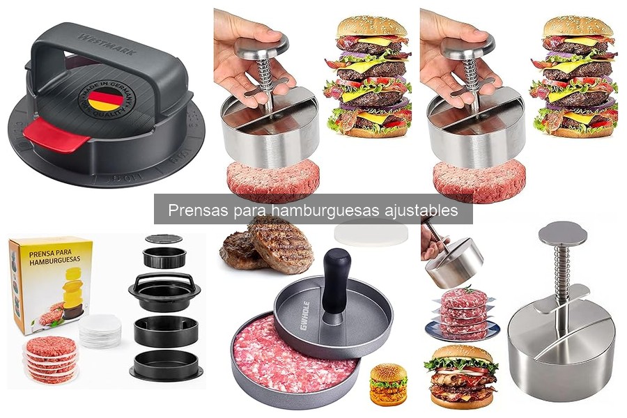 Cómo elegir la mejor prensa para hamburguesas ajustable