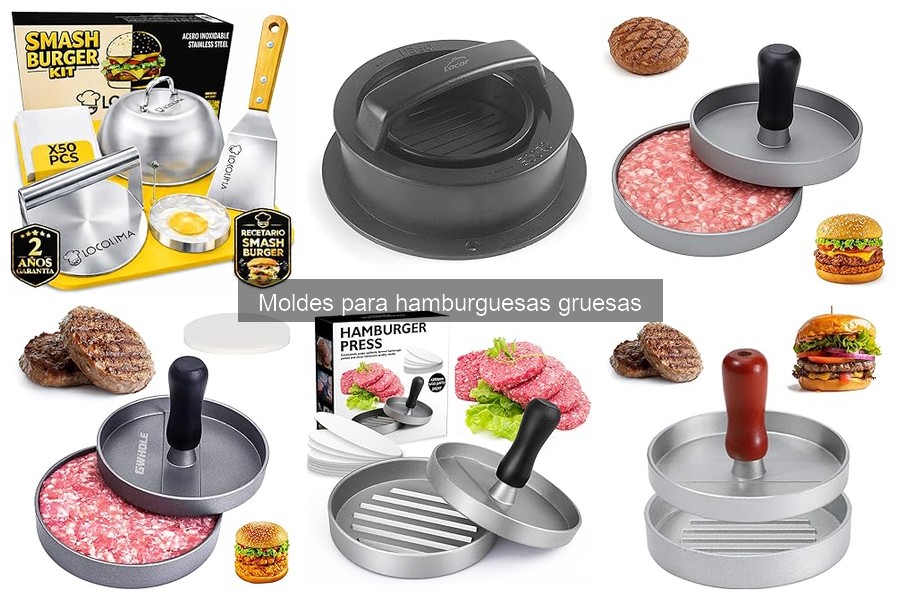 Cómo usar correctamente un molde para hamburguesas gruesas