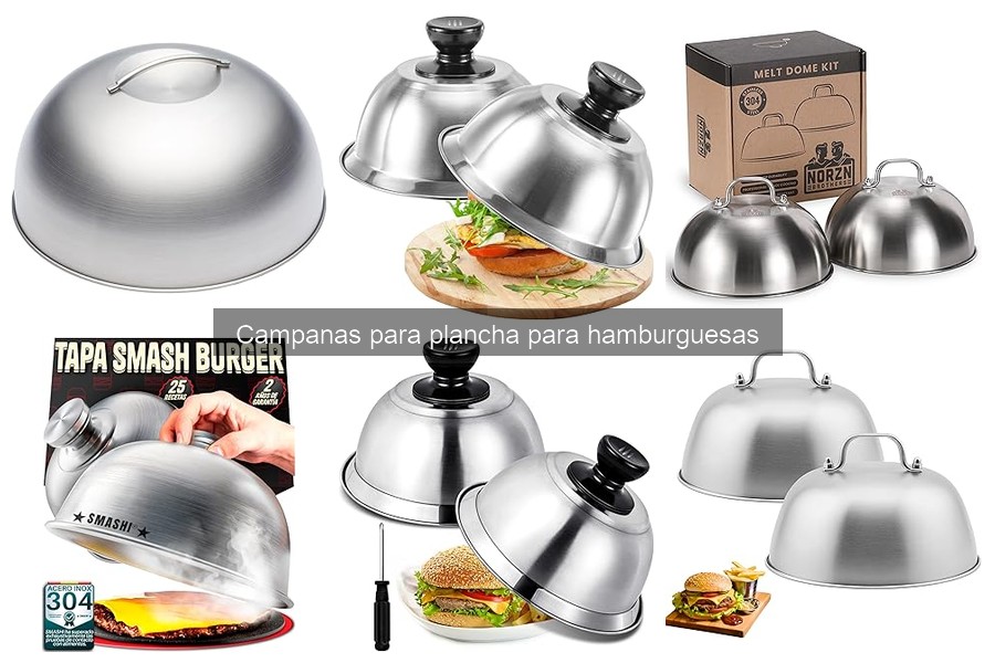Cómo usar correctamente una campana para plancha de hamburguesas