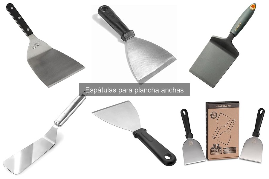 Cómo usar correctamente una espátula para plancha ancha