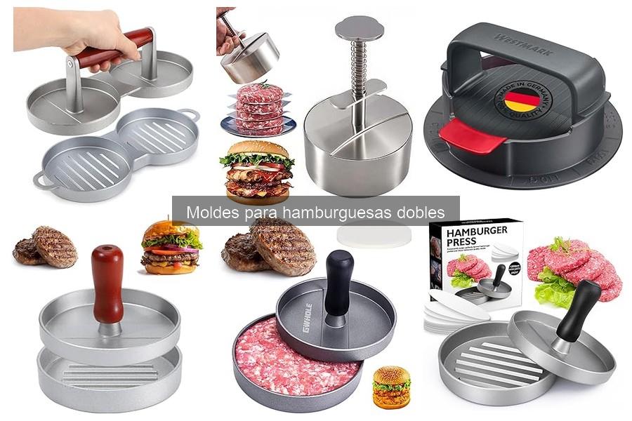 Cómo usar moldes para hamburguesas dobles fácilmente