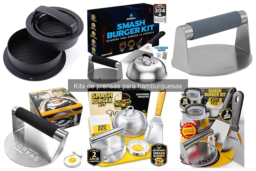 Cómo usar un kit de prensas para hamburguesas correctamente