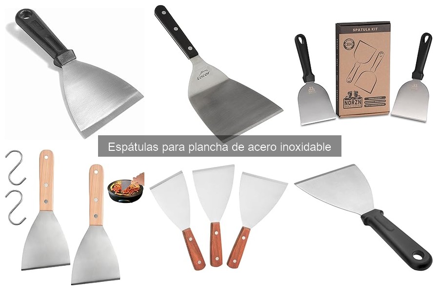 Cómo usar una espátula para plancha de acero inoxidable