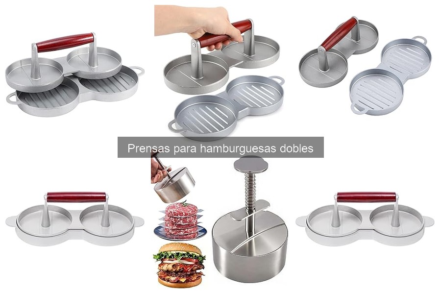 Cómo usar una prensa para hamburguesas dobles correctamente