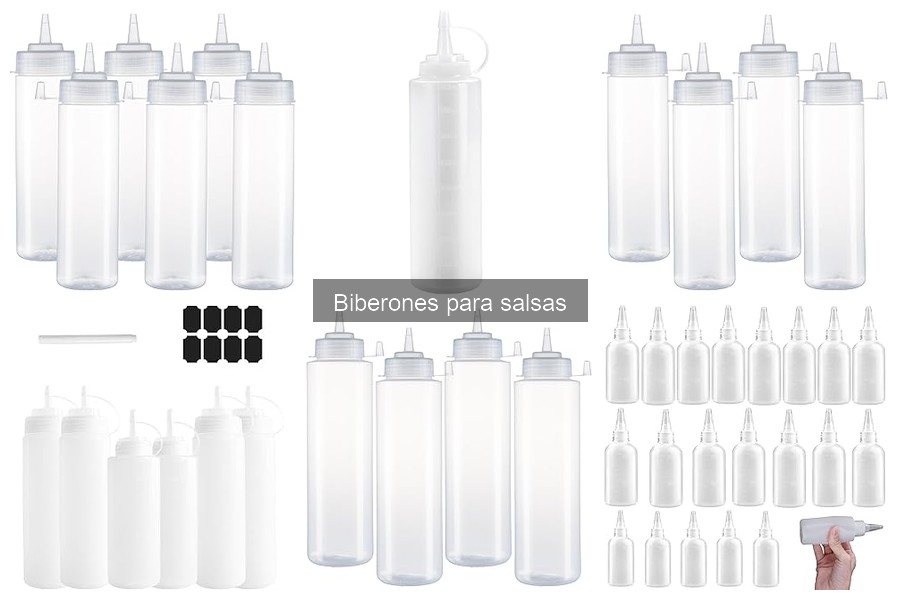 Cómo utilizar un biberón para salsas en cocina