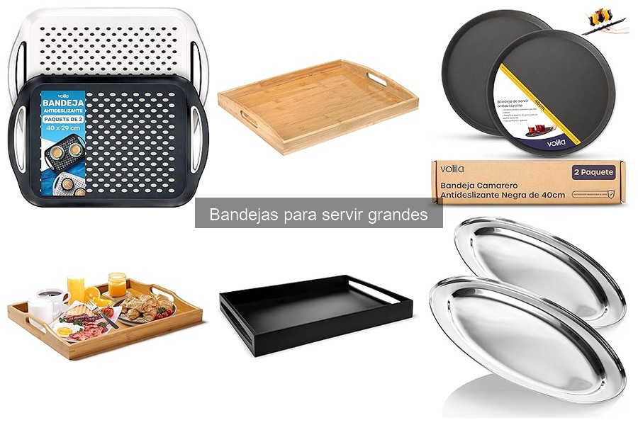 Comparativa de Bandejas para Servir Grandes de Marcas Populares