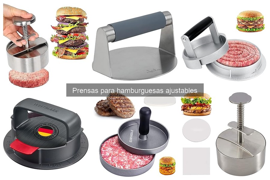 Comparativa de Prensas para Hamburguesas Ajustables