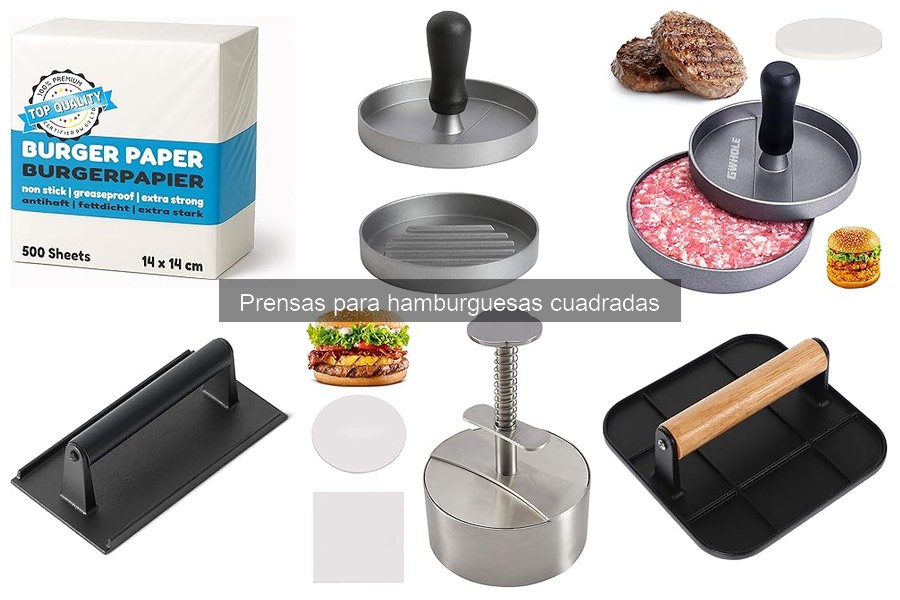 Comparativa de Prensas para Hamburguesas Cuadradas