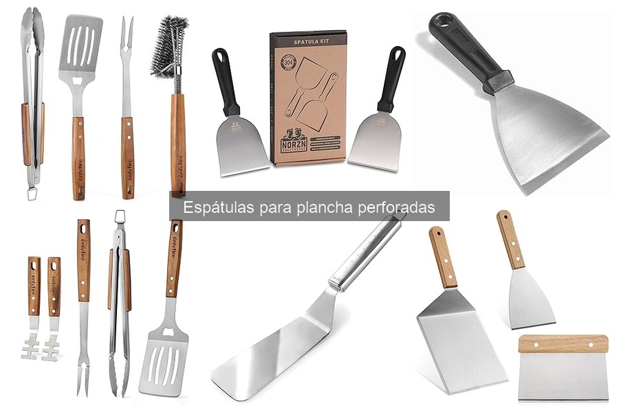 Comparativa: Espátulas para Plancha Perforadas de Marca