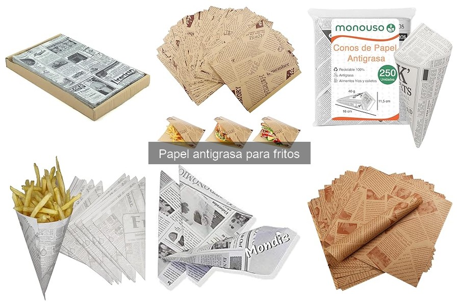 Conserva correctamente el papel antigrasa para fritos