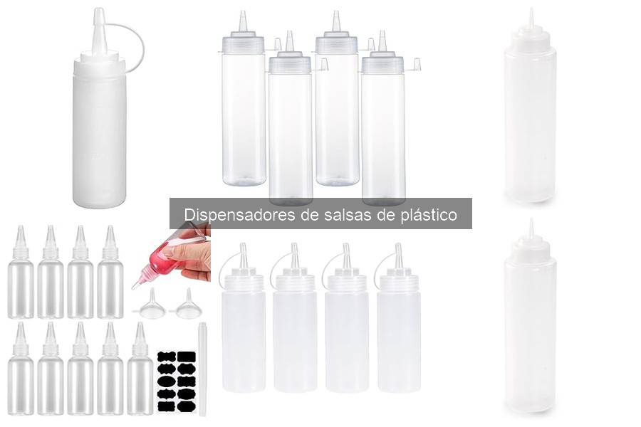 Dimensiones de dispensadores de salsas de plástico y su elección