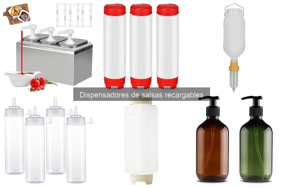Dispensadores de salsas recargables vs. frascos tradicionales