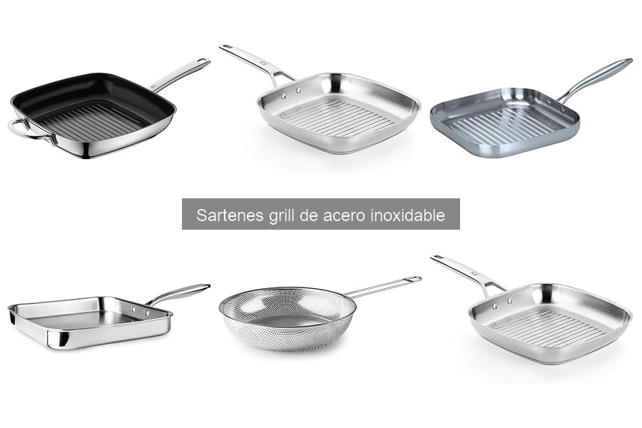 Errores al usar sartenes grill de acero inoxidable