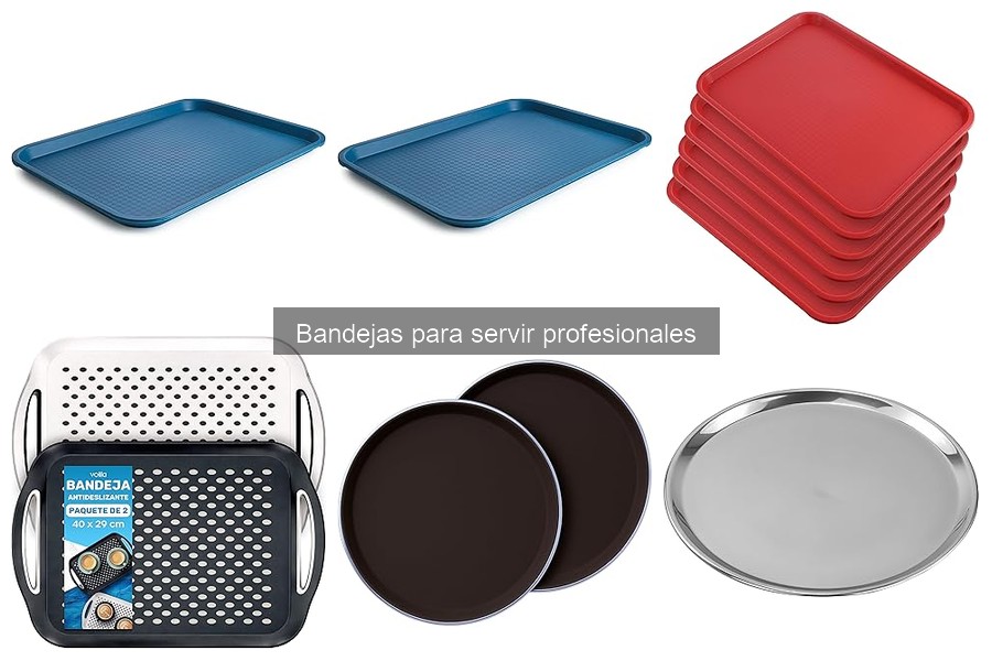 Guía de compra de bandejas para servir profesionales