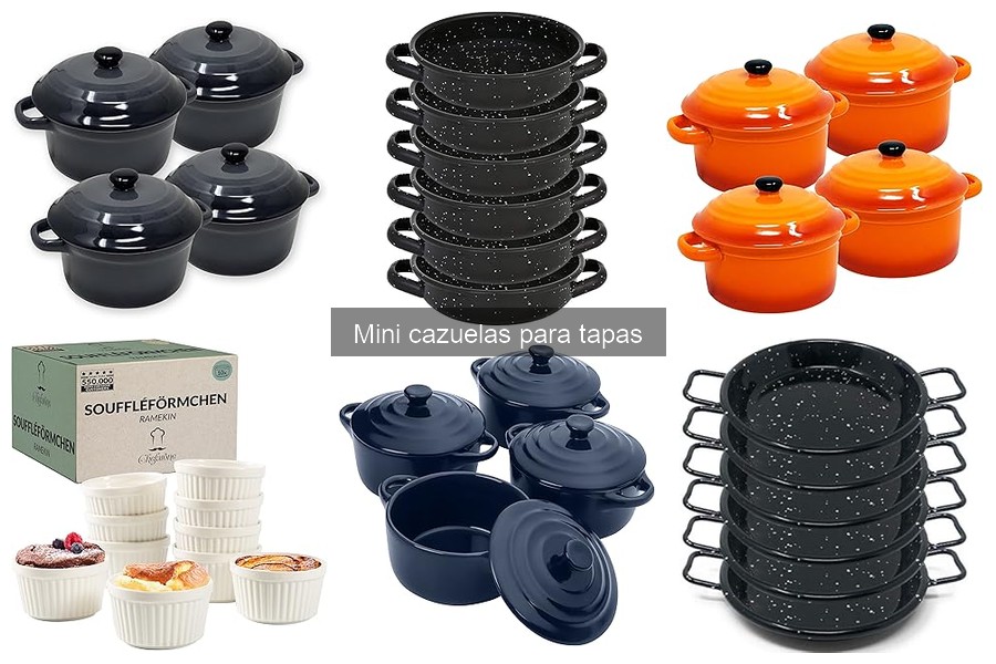 Guía de compra de mini cazuelas para tapas: características y precios