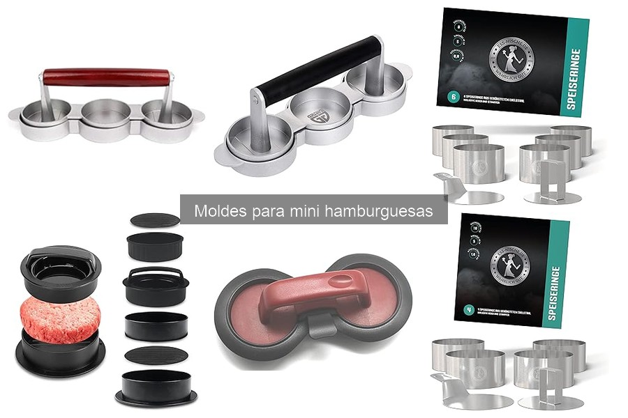 Guía de compra de moldes para mini hamburguesas