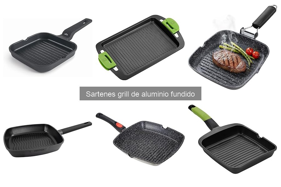 Guía para elegir la mejor sartén grill de aluminio fundido