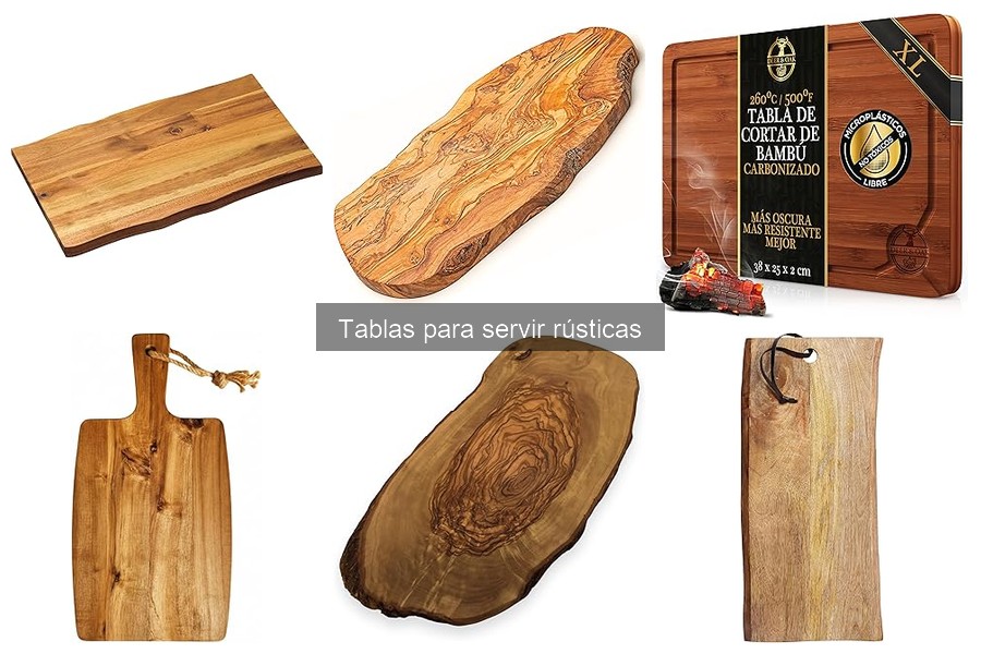 Ideas Creativas para Presentar Comidas en Tablas Rústicas