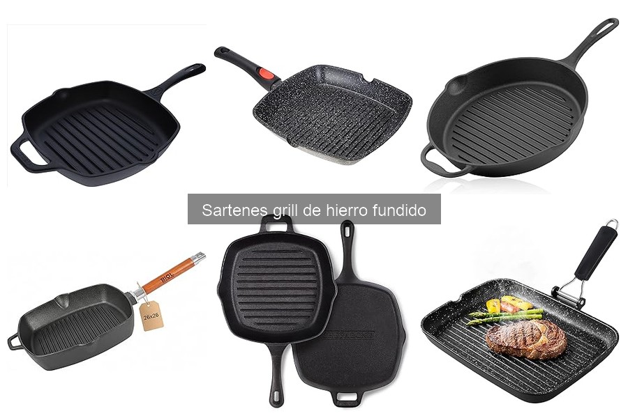La historia de las sartenes grill de hierro fundido