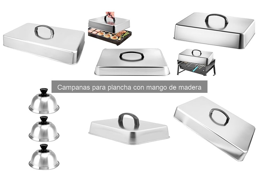 Mantenimiento y limpieza de campanas para plancha con mango de madera