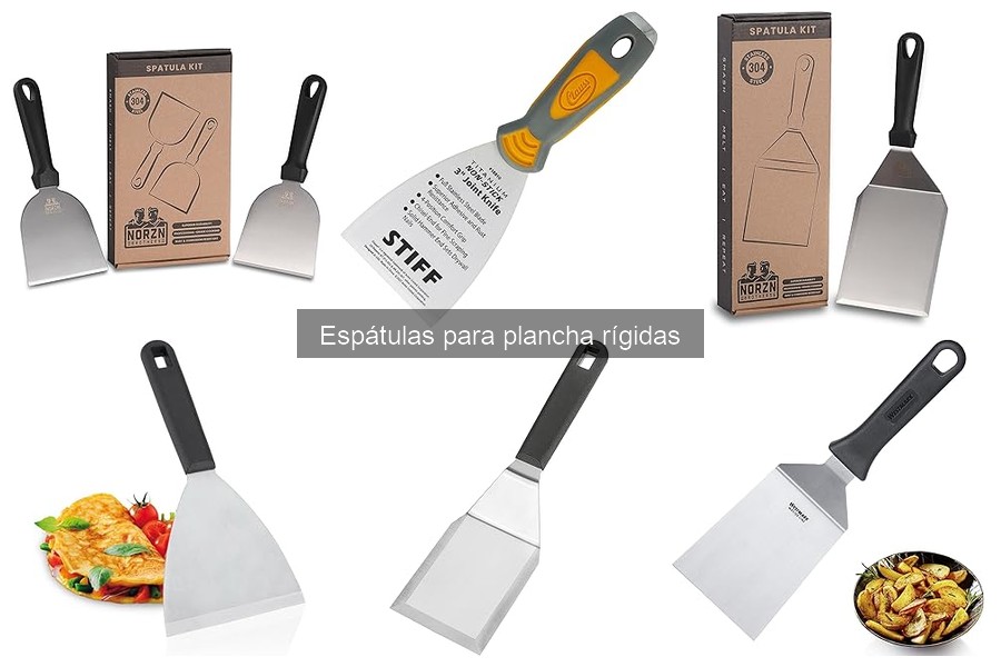 Mantenimiento y limpieza de espátulas para plancha rígidas