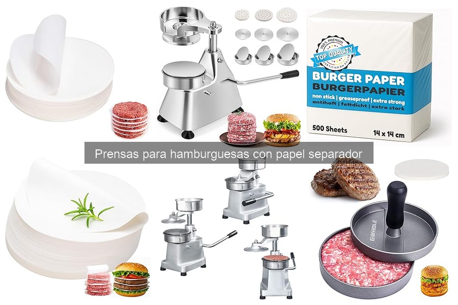 Mantenimiento y limpieza de prensas para hamburguesas