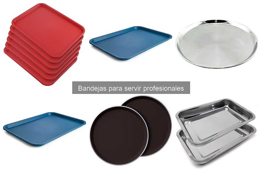 Mejores bandejas para servir profesionales según el uso