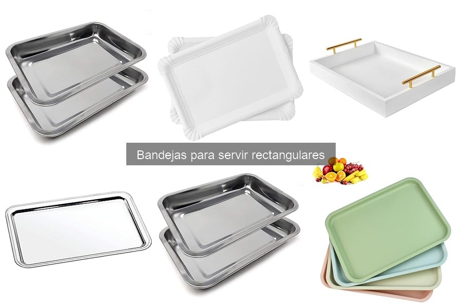 Mejores bandejas rectangulares para picnics al aire libre