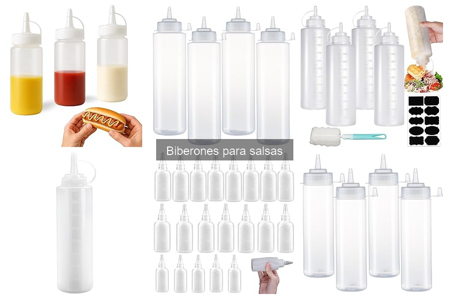 Mejores biberones para salsas para usar en casa