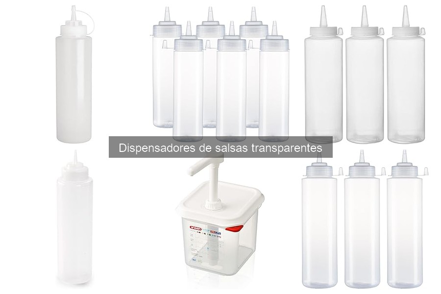 Mejores dispensadores de salsas transparentes para tu cocina