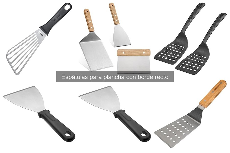 Mejores espátulas para plancha con borde recto para principiantes